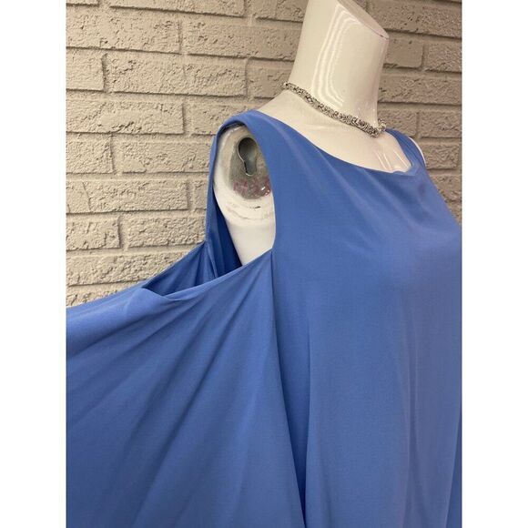 Jessica Howard Women Cold Shoulder Flutter Sleeves Shift Dress Size 16 - Picture 6 of 9